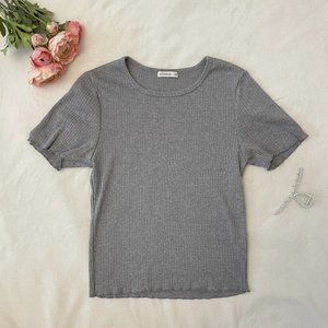 Cotton On Gray Ribbed Tee